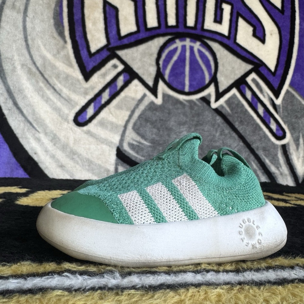 Size 8c - Adidas BubbleComfy JI1608 Sneakers Toddler Green Shoes